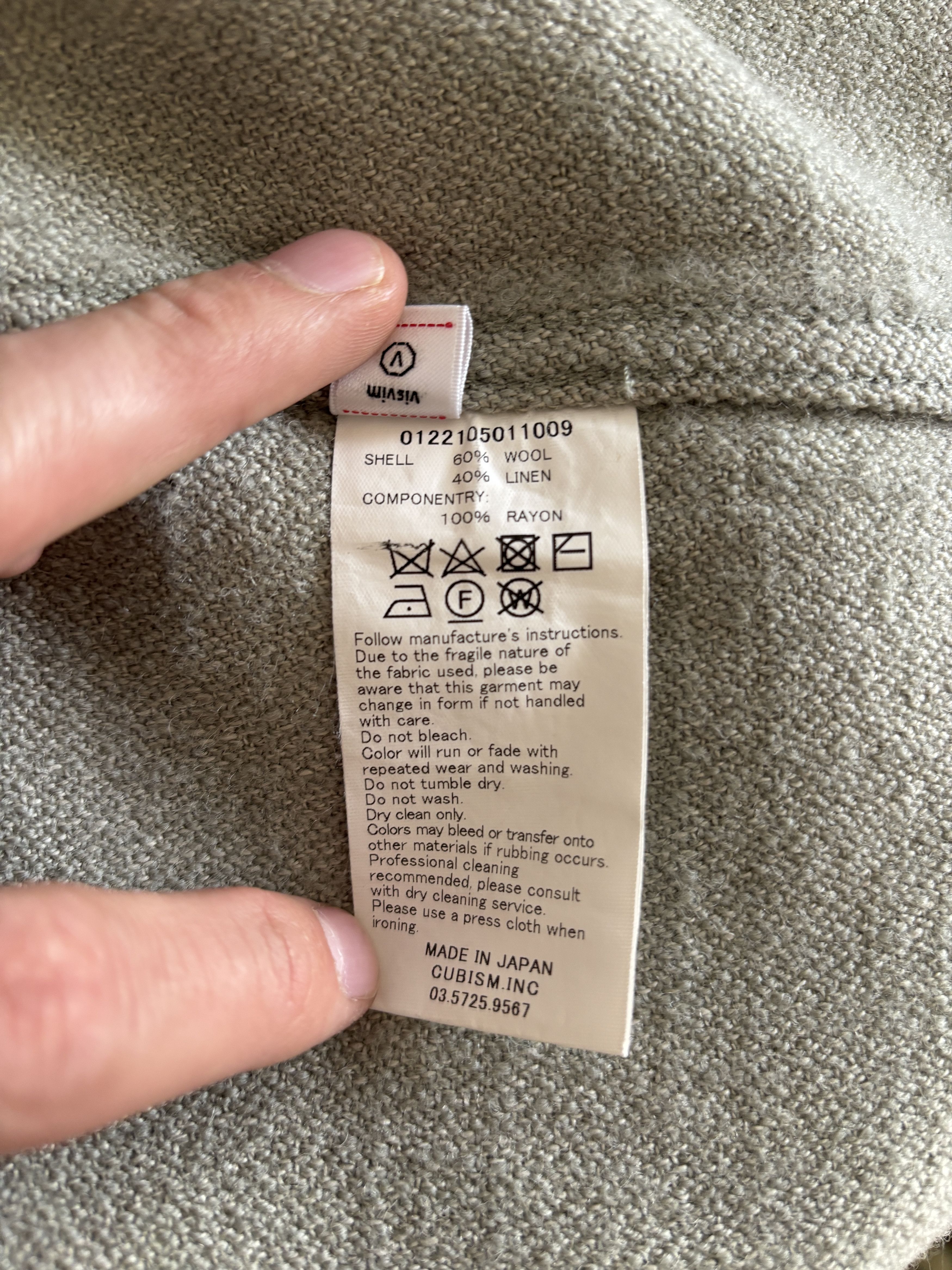 Visvim Visvim Lumber L/S Shirt Light Green Wool Linen Size US L / EU 52-54 / 3 - 8 Thumbnail