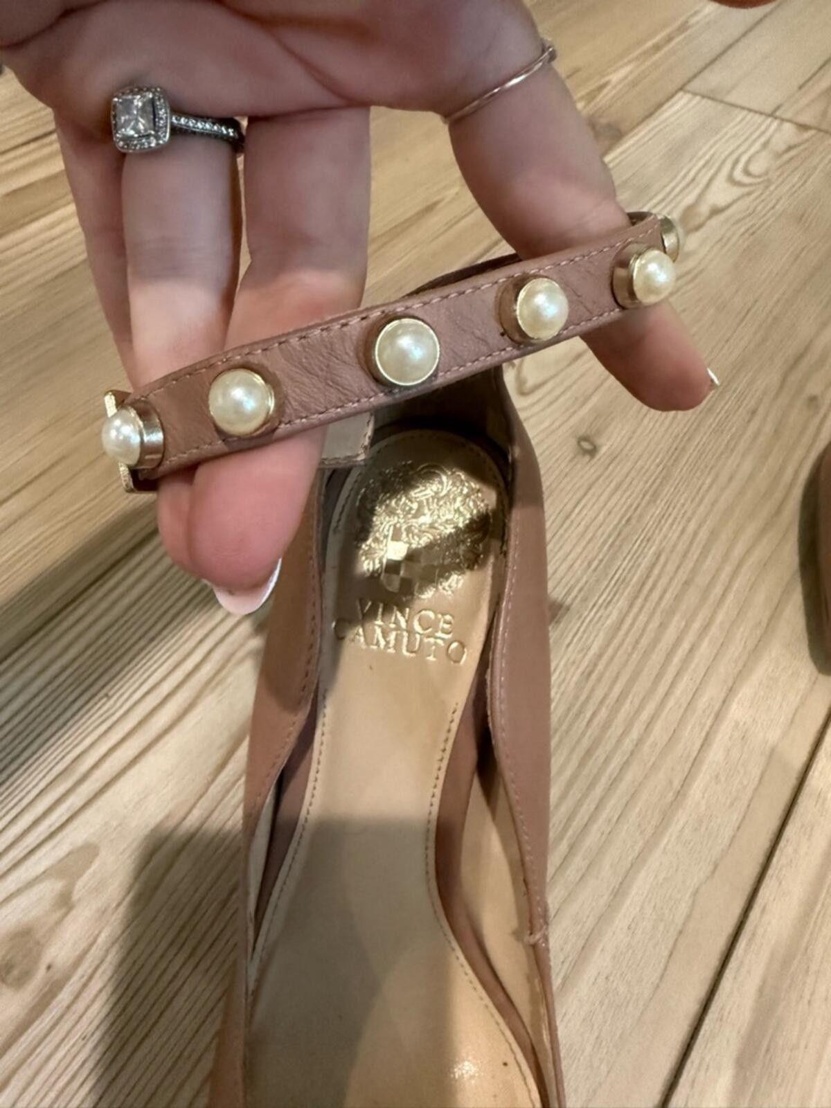 Vince Camuto Vince Camuto Mauve Pointed-Toe Ankle-Strap Pumps Size US 7.5 / IT 37.5 - 4 Thumbnail