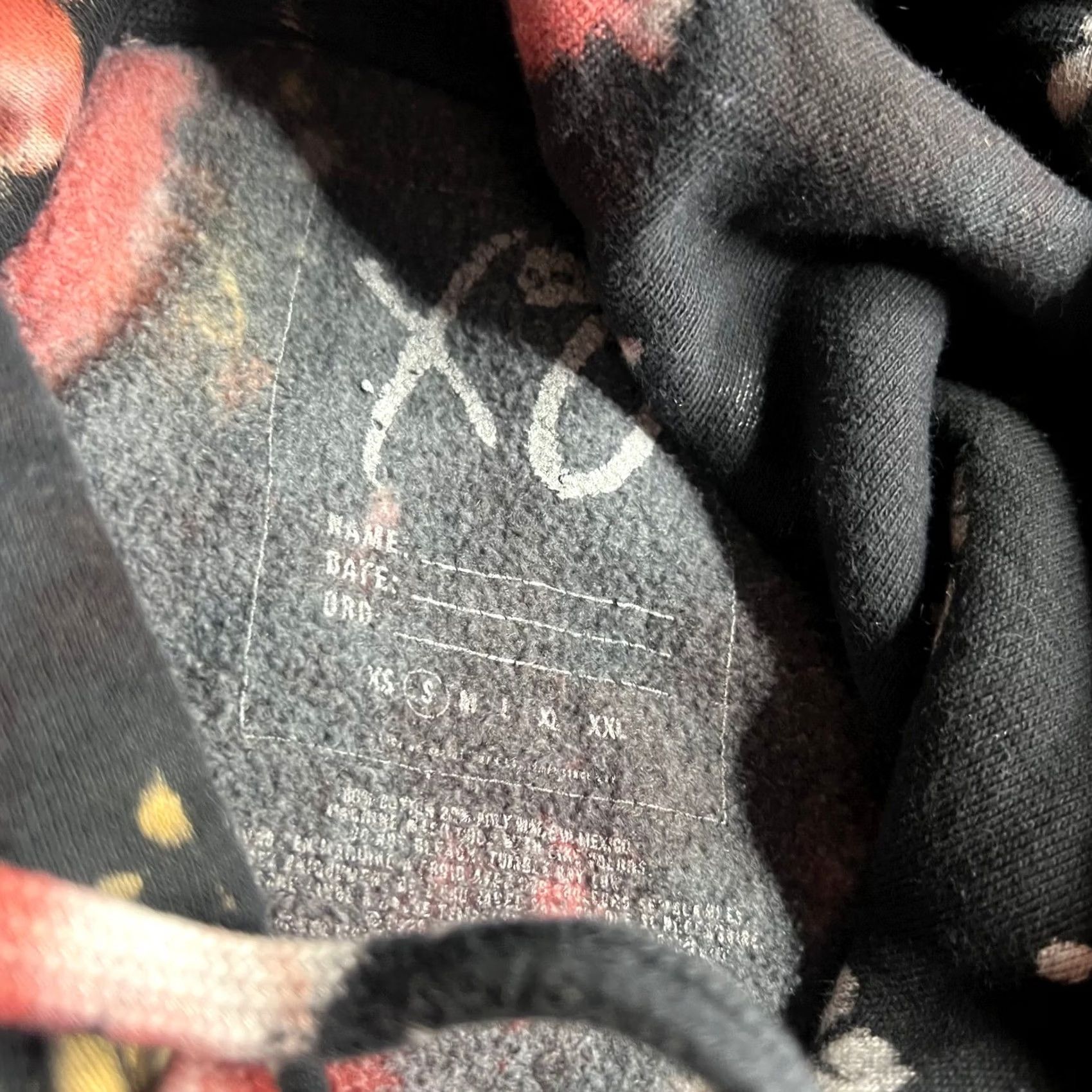 Vintage The Weeknd After Hours XO Hoodie Mens M Black Red Tie Dye Tour Merch Puff Print Size US M / EU 48-50 / 2 - 5 Thumbnail