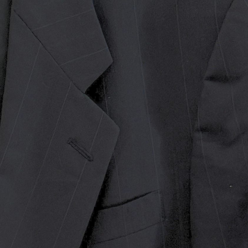 Hart Schaffner Marx Hart Schaffner Marx 42R dark navy pinstripe wool blazer Size 42R - 3 Thumbnail