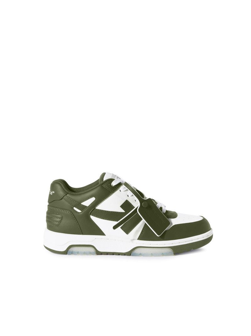 Off-White os11x0226 Out Of Office Sneakers in White/Military Green Size US 12 / EU 45 - 1 Thumbnail
