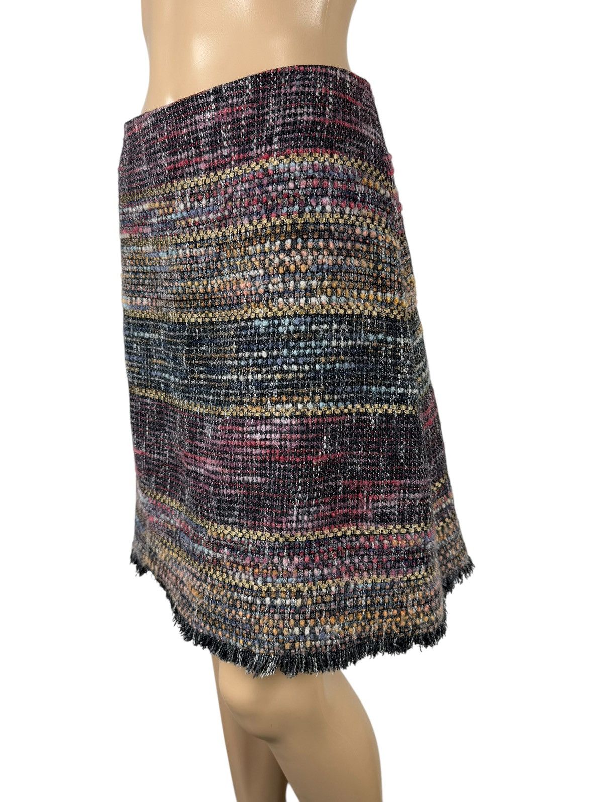 Etro Etro Milano Wool-Cotton Skirt Knit Woven Multicolor size 44 Size 30" / US 8 / IT 44 - 4 Thumbnail