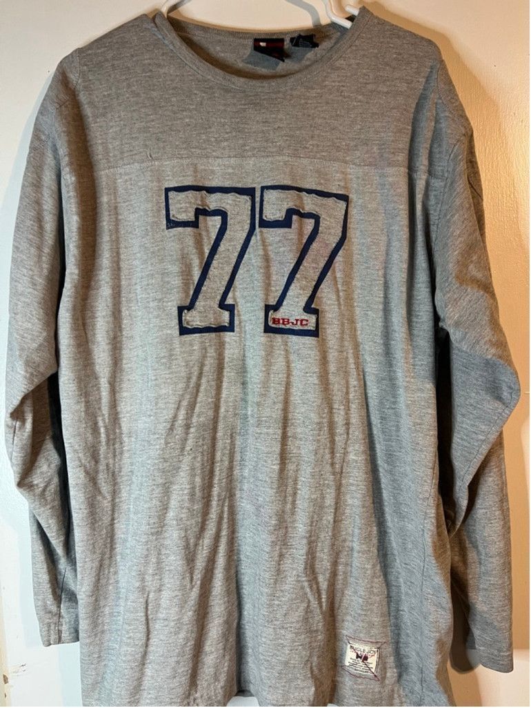 Bugle Boy Men's Bugle Boy Grey & Blue 77 Long Sleeve Tee Shirt M Size US M / EU 48-50 / 2 - 1 Thumbnail