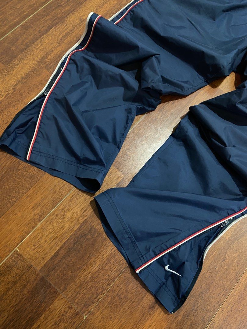 Nike Rare Early 2000's Navy Blue w/Sidetape Nike Trackpants Size US 38 / EU 54 - 3 Thumbnail