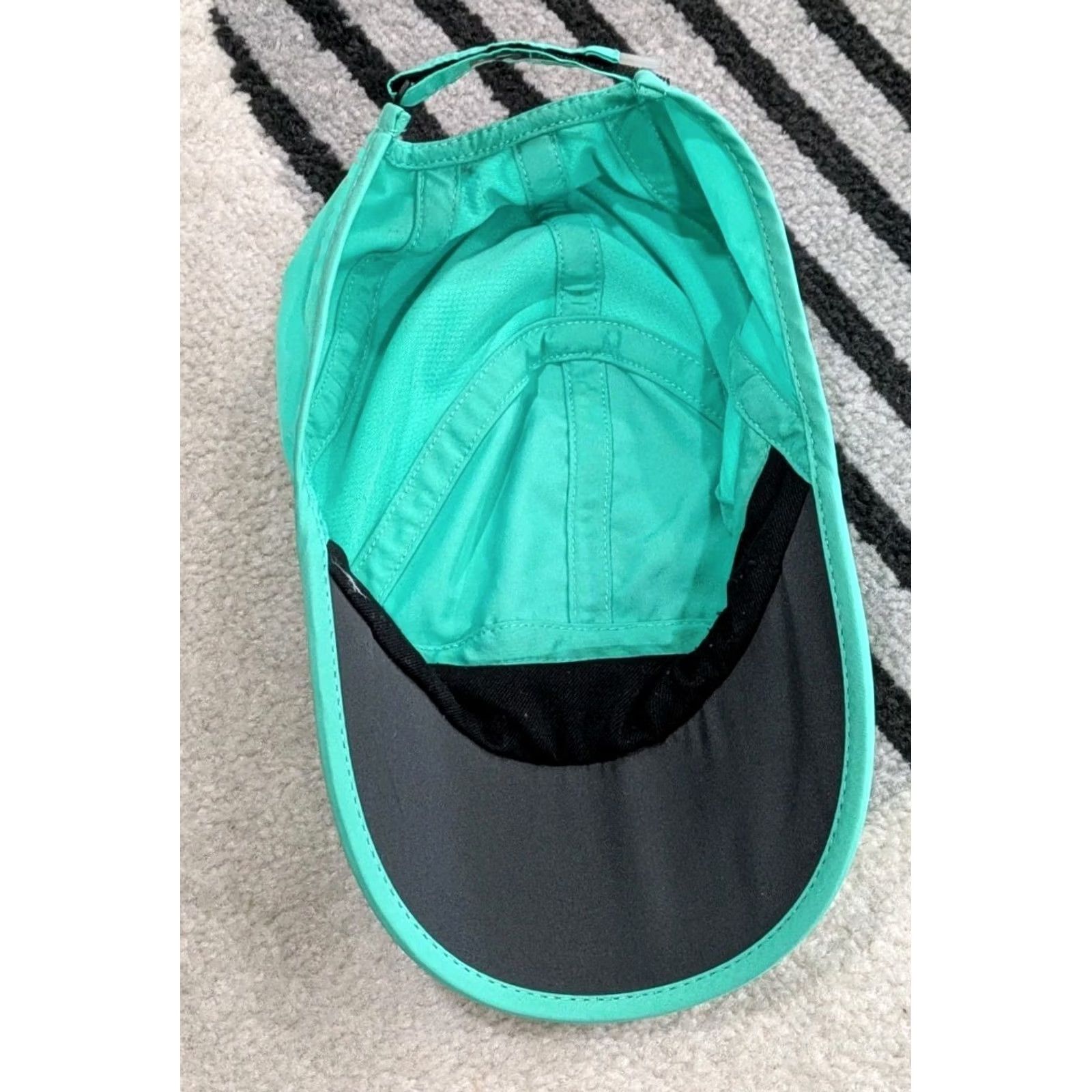 Nike VINTAGE Nike Featherlight Dri Fit Running Hat Panel Cycling Y2K Lightweight Tailwind VTG Green Mens Size ONE SIZE - 3 Thumbnail