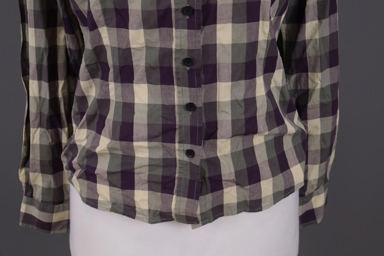 Designer Harkila Multicolor Check Button Down Blouse Shirt Size S Size S / US 4 / IT 40 - 4 Thumbnail