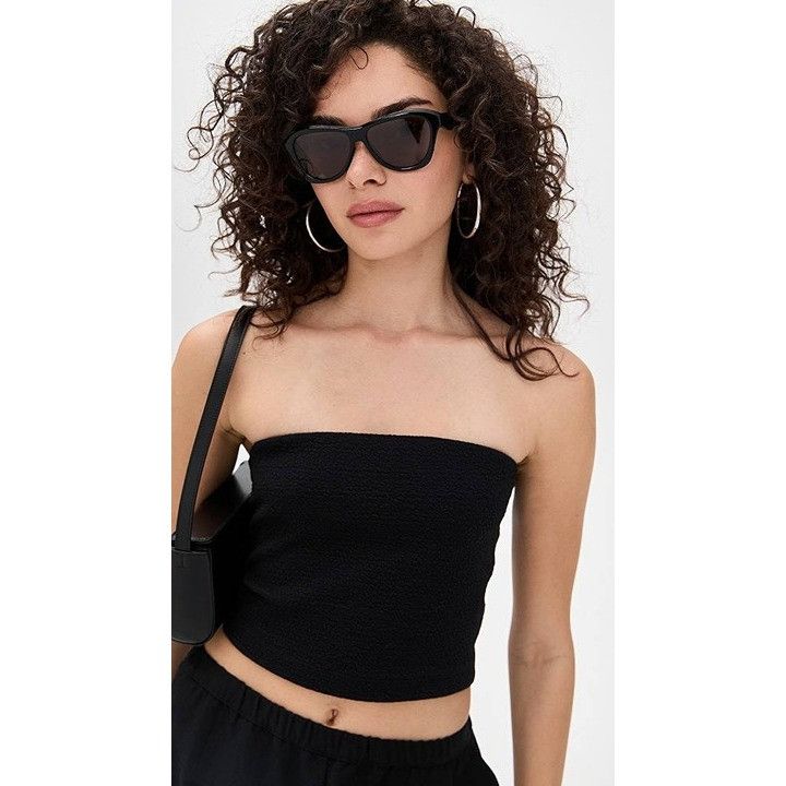 Jacquemus Jacquemus PALMIER JAC/59 C2 Sunglasses Brown Cat Eye Frame Size ONE SIZE - 2 Thumbnail