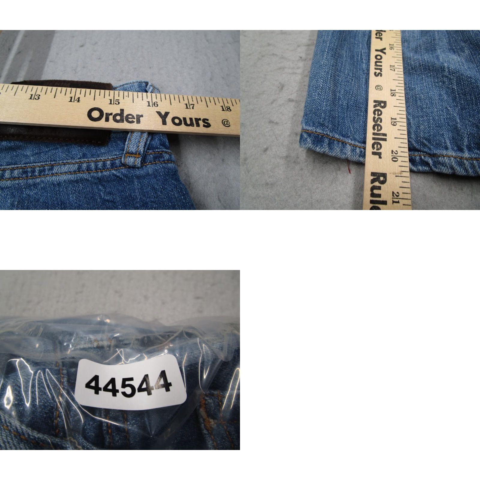 Guess GUESS Mens Blue Button Fly Denim Shorts 31 Regular Classic 5-Pocket Cotton Linen Blend Made in Tunisia Size US 31 - 8 Thumbnail