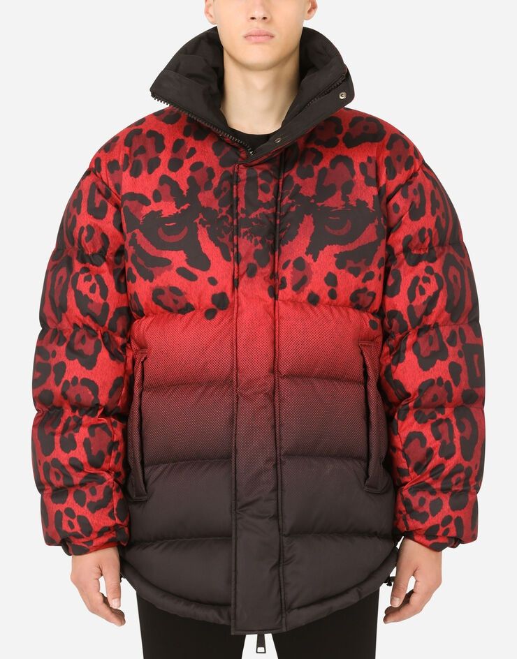 Dolce & Gabbana o1y0125 Shell Hooded Jacket in Red/Black Size US M / EU 48-50 / 2 - 2 Thumbnail