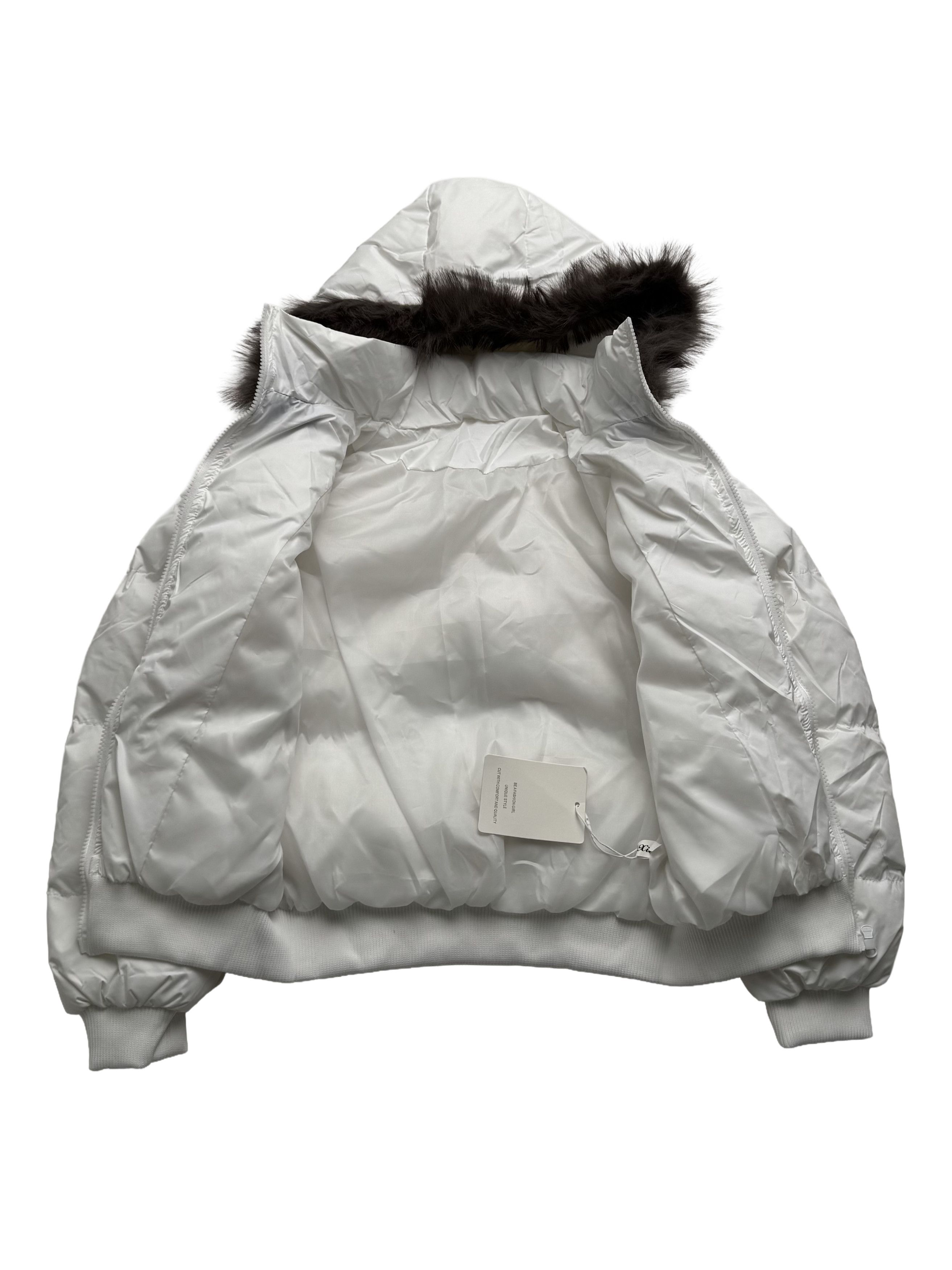 Vintage Vintage Cropped Jacket With Faux Fur Hood Size M / US 6-8 / IT 42-44 - 7 Thumbnail