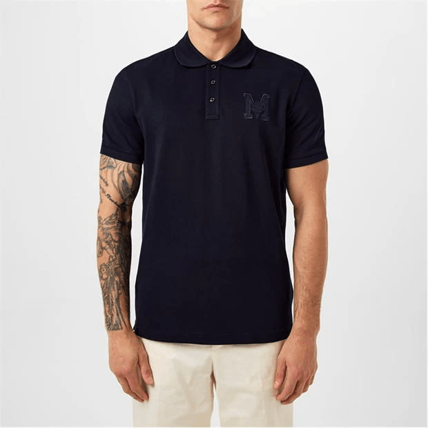 Moncler Embroidered Monogram Polo Shirt Size US S / EU 44-46 / 1 - 4 Thumbnail