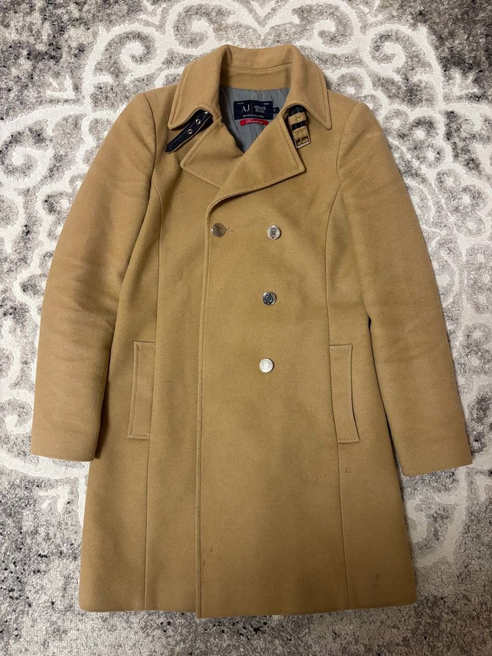 Armani Armani Jeans Camel Wool Coat – Women’s EU 38 – “Timeless” Size XS / US 0-2 / IT 36-38 - 8 Thumbnail