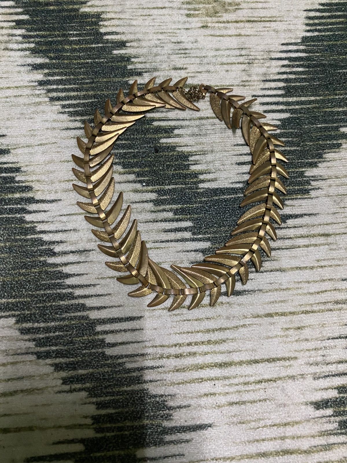 Designer × Handmade × Vintage Gold Tone Spiky Western Choker Necklace Size ONE SIZE - 5 Thumbnail