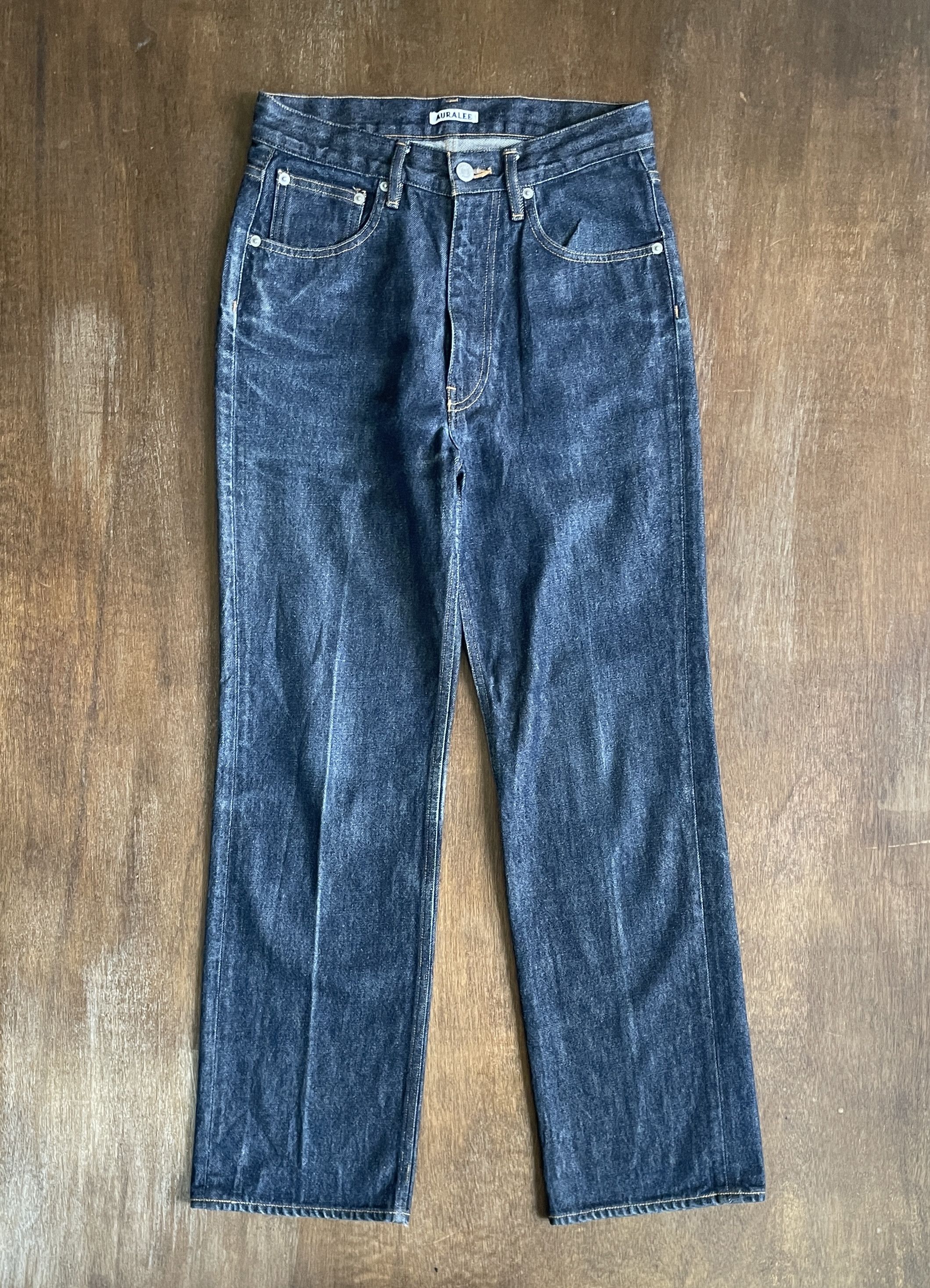 Auralee AURALEE Straight Leg Raw Denim Size US 27 - 1 Thumbnail