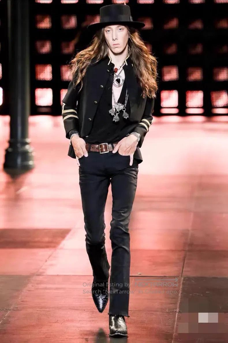 Saint Laurent Paris Saint Laurent Paris Court Style Collar Jacket i Size US S / EU 44-46 / 1 - 8 Thumbnail