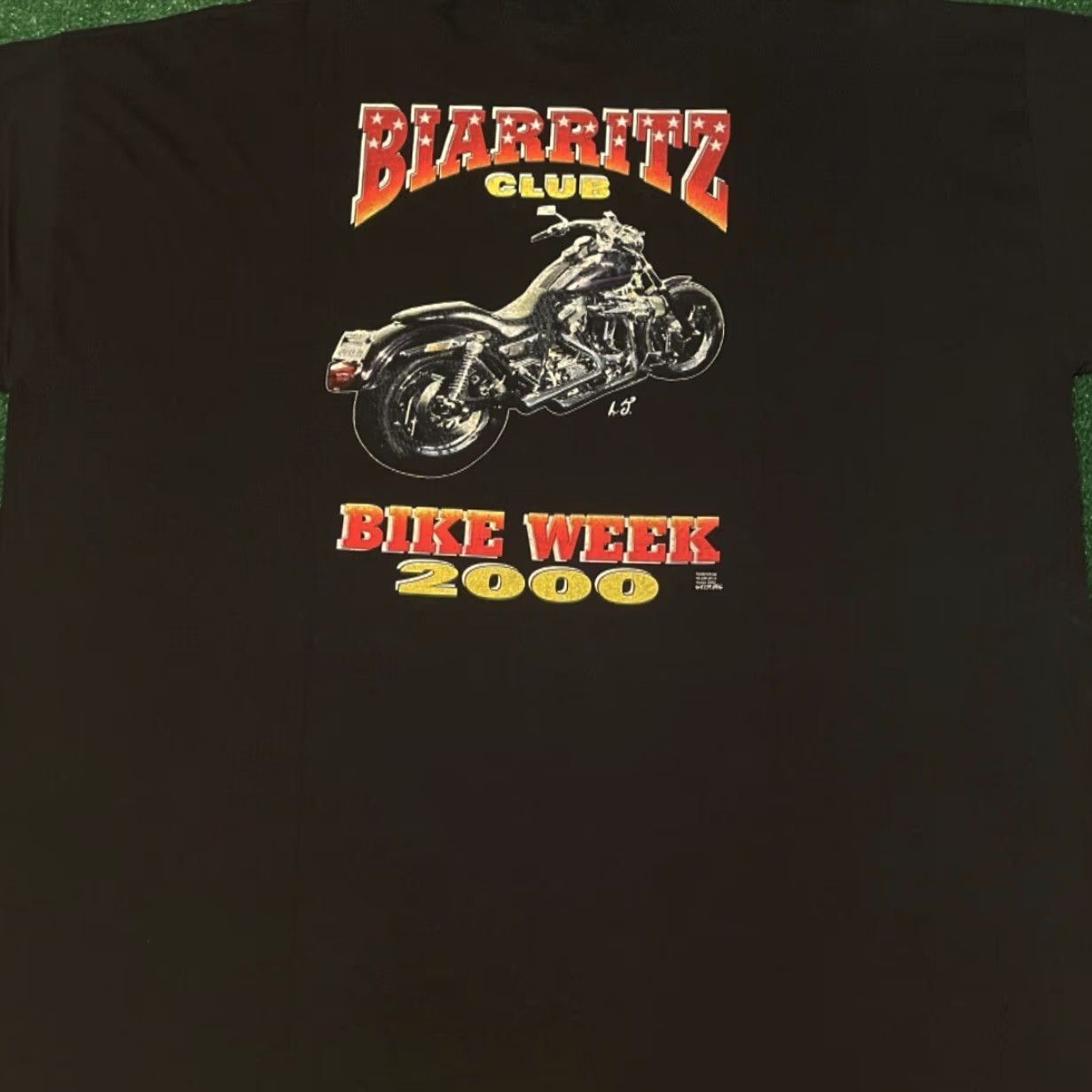 Vintage VINTAGE 90s Y2K Biker Daytona Beach Bike Week Biarritz Club VTG Shirt Size 3XL Black Men Short Sleeve Shirt Size US XXL / EU 58 / 5 - 4 Thumbnail
