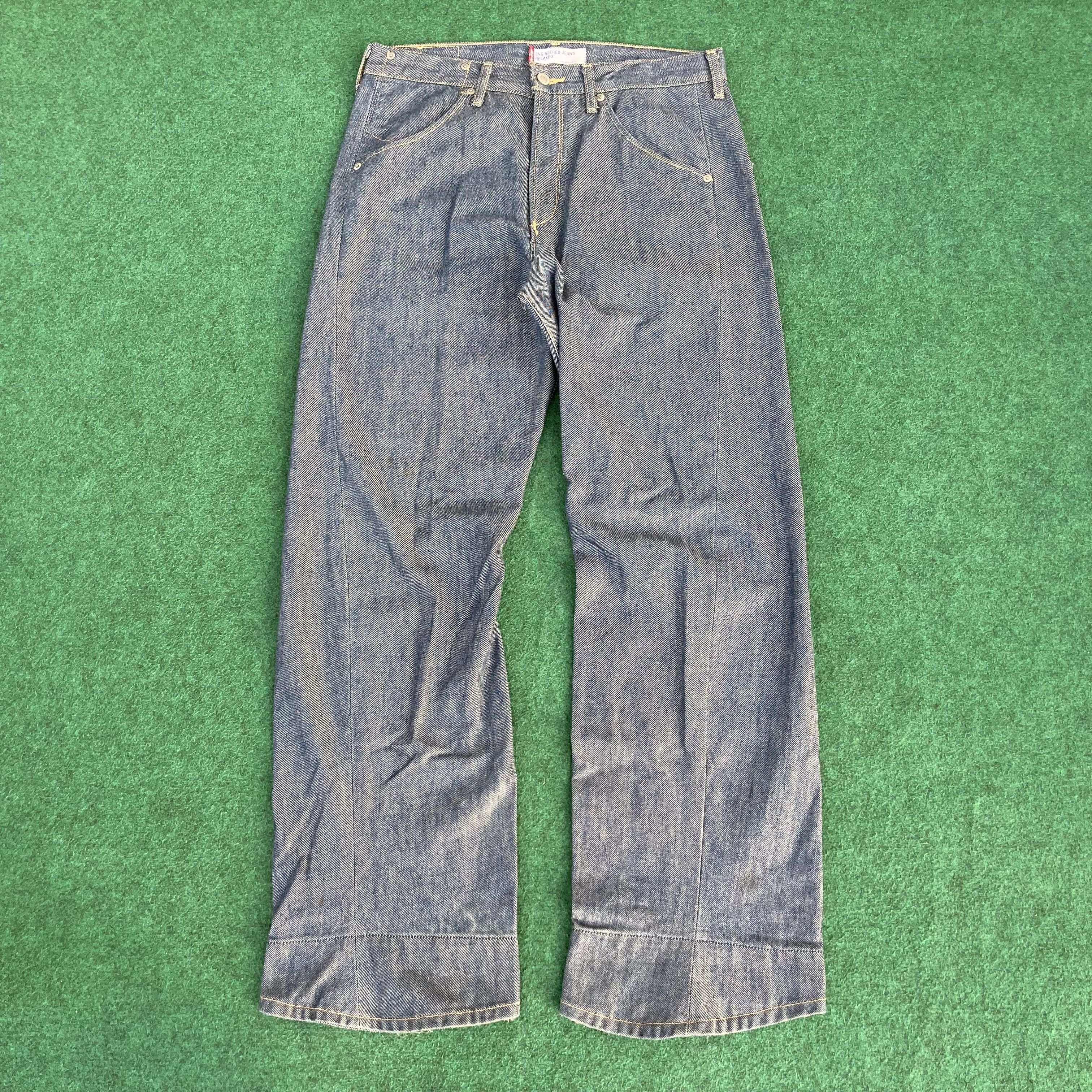 Japanese Brand × Levi's × Vintage Vtg Levis Engineered Kimura Denim 90s Button Jeans Size US 32 / EU 48 - 3 Thumbnail