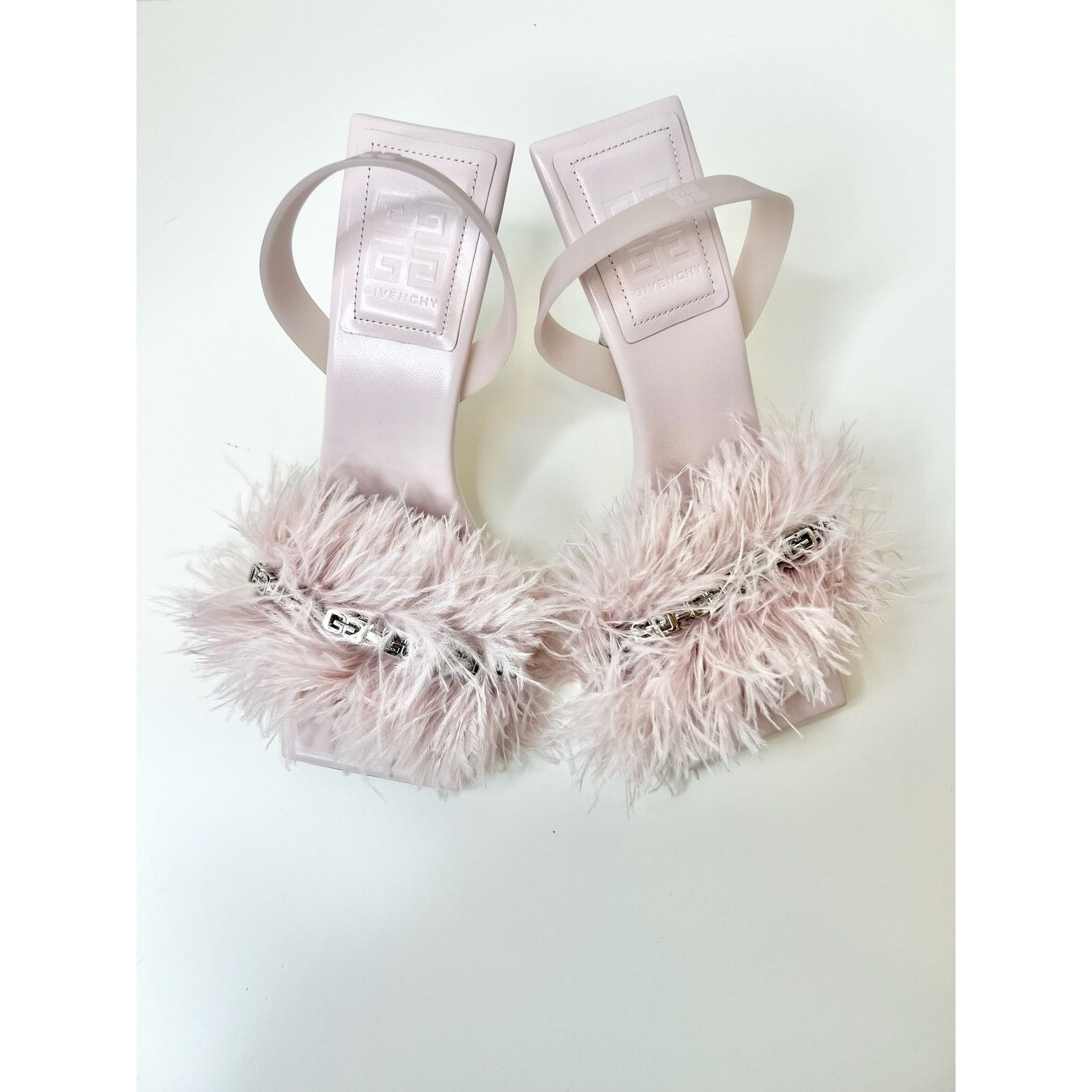 Givenchy NWT! Givenchy Lambskin Light Pink Slingback Sandals, Size 38 Size US 8 / IT 38 - 3 Thumbnail