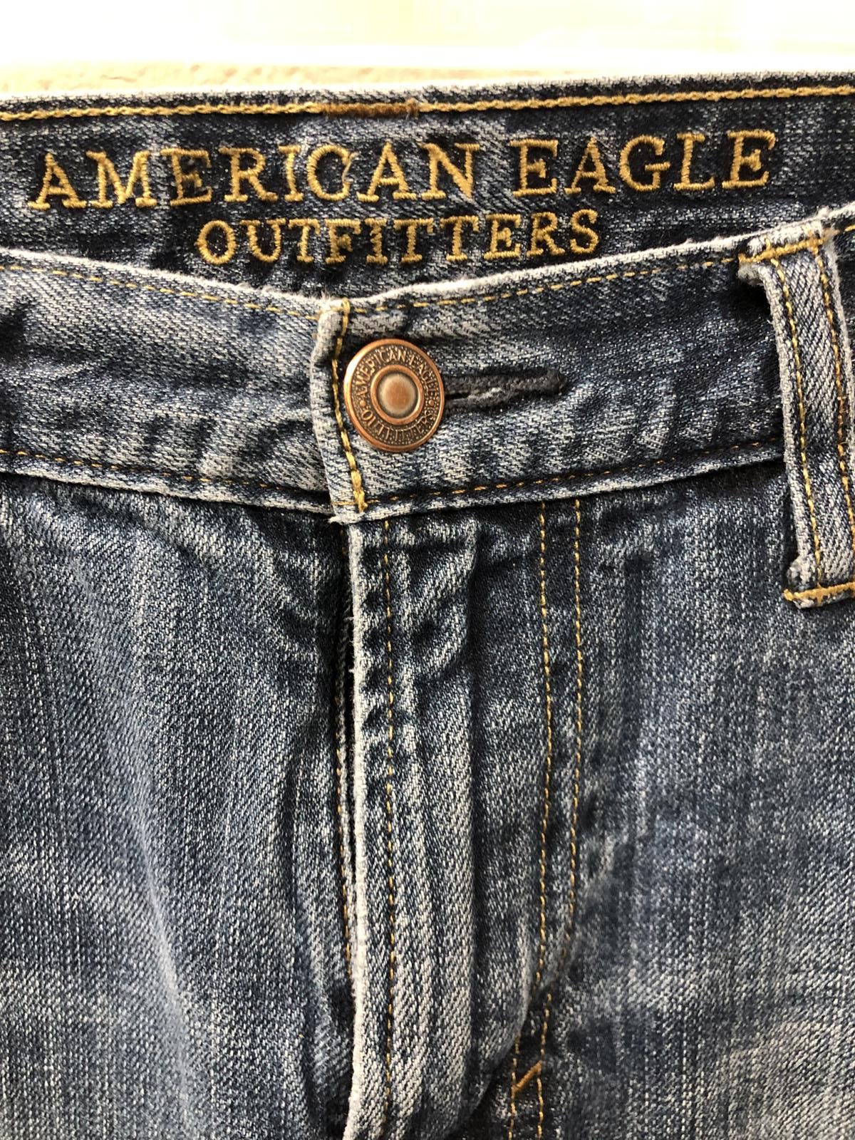 Designer American Eagle Outfitters Slim Fit Jeans - Light Wash Size US 34 / EU 50 - 2 Thumbnail