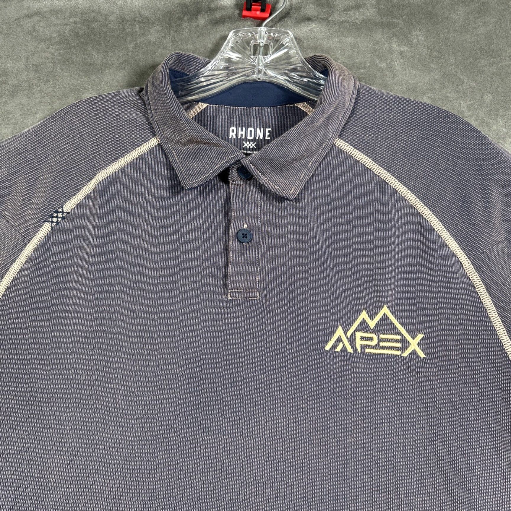 Rhone Rhone Polo Shirt Mens L Gray Performance Stretch APEX Golf Tencel 101346 Size US L / EU 52-54 / 3 - 2 Thumbnail