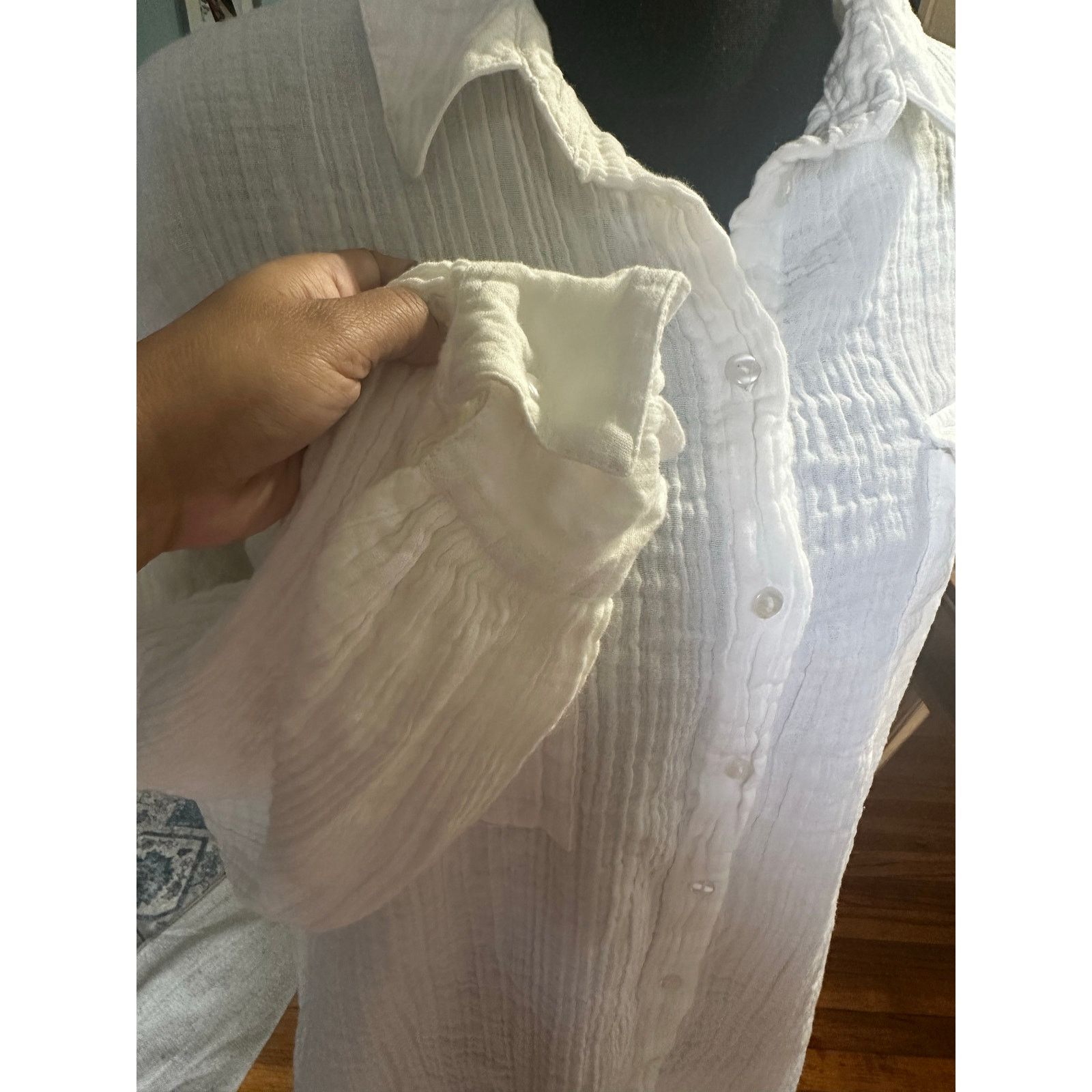 Asos ASOS DESIGN white double cloth oversized mini shirt dress Size XL / US 12-14 / IT 48-50 - 6 Thumbnail