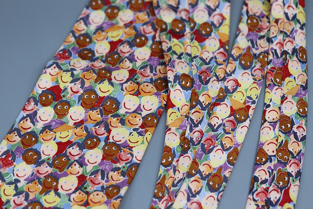 Other Save the Children Tie with Colorful Smiling Faces Print Size ONE SIZE - 9 Thumbnail