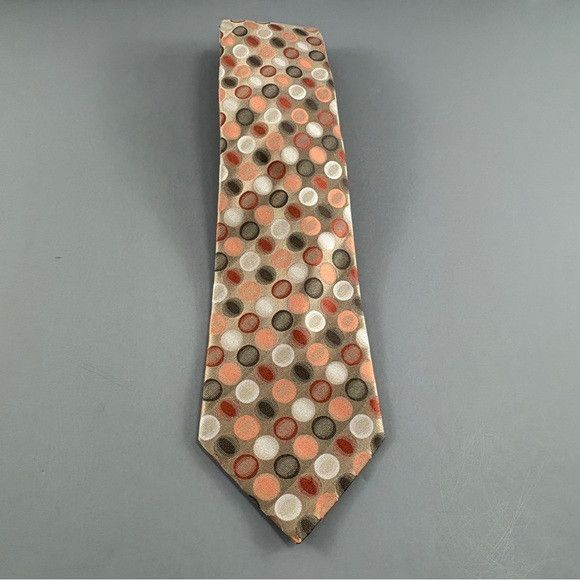 Alfani Alfani Beige w/ Multi Circles Men's Tie 3 3/4" x 62" Size ONE SIZE - 1 Thumbnail