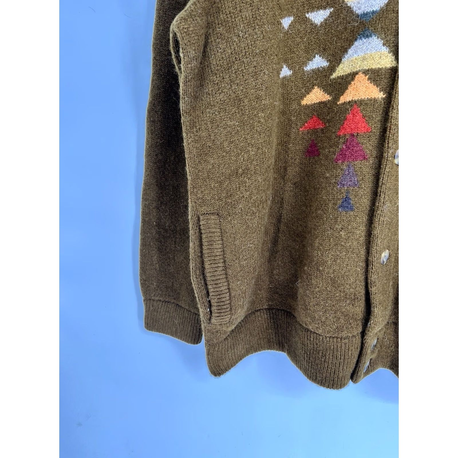 Pendleton VINTAGE Pendleton Jacquard Shetland Bomber Cardigan Men’s Size XXL Brown Wool Aztec Size US XXL / EU 58 / 5 - 5 Thumbnail