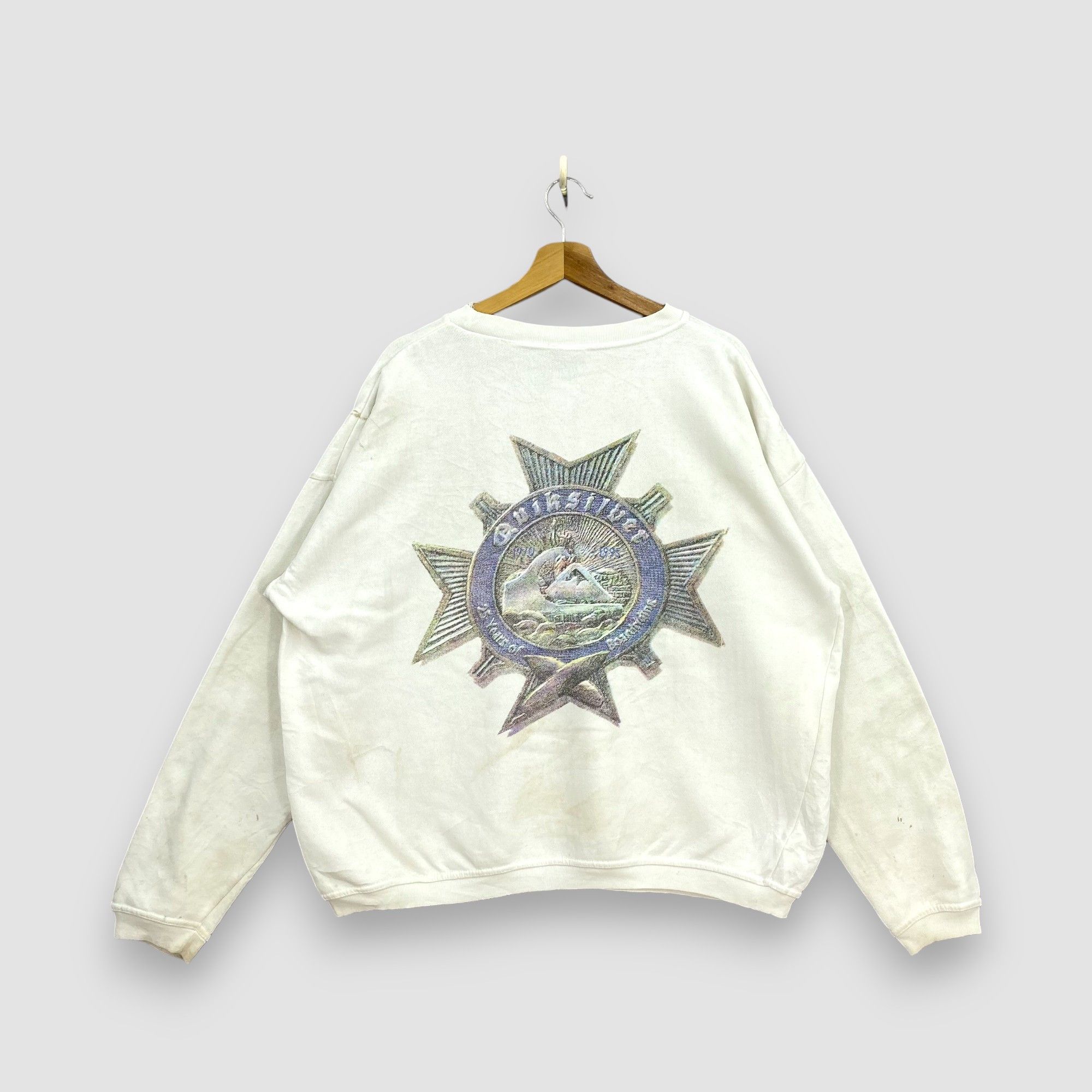 Quiksilver Vintage 90s Quiksilver 25 Years of Boardriding Sweatshirt Size US XL / EU 56 / 4 - 1 Thumbnail