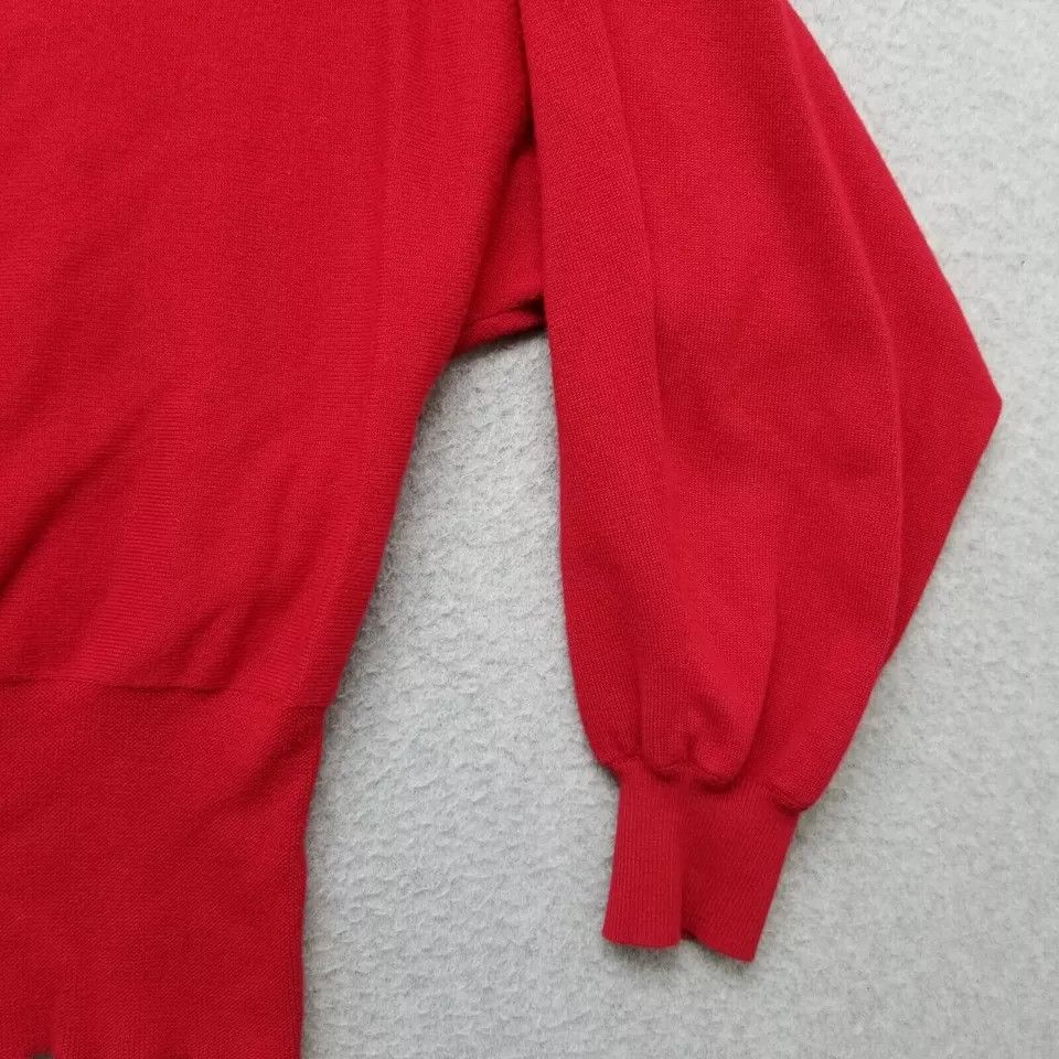 Other Joseph A Sweater Womens Medium Red Round Neck Rayon Blend Size M / US 6-8 / IT 42-44 - 3 Thumbnail