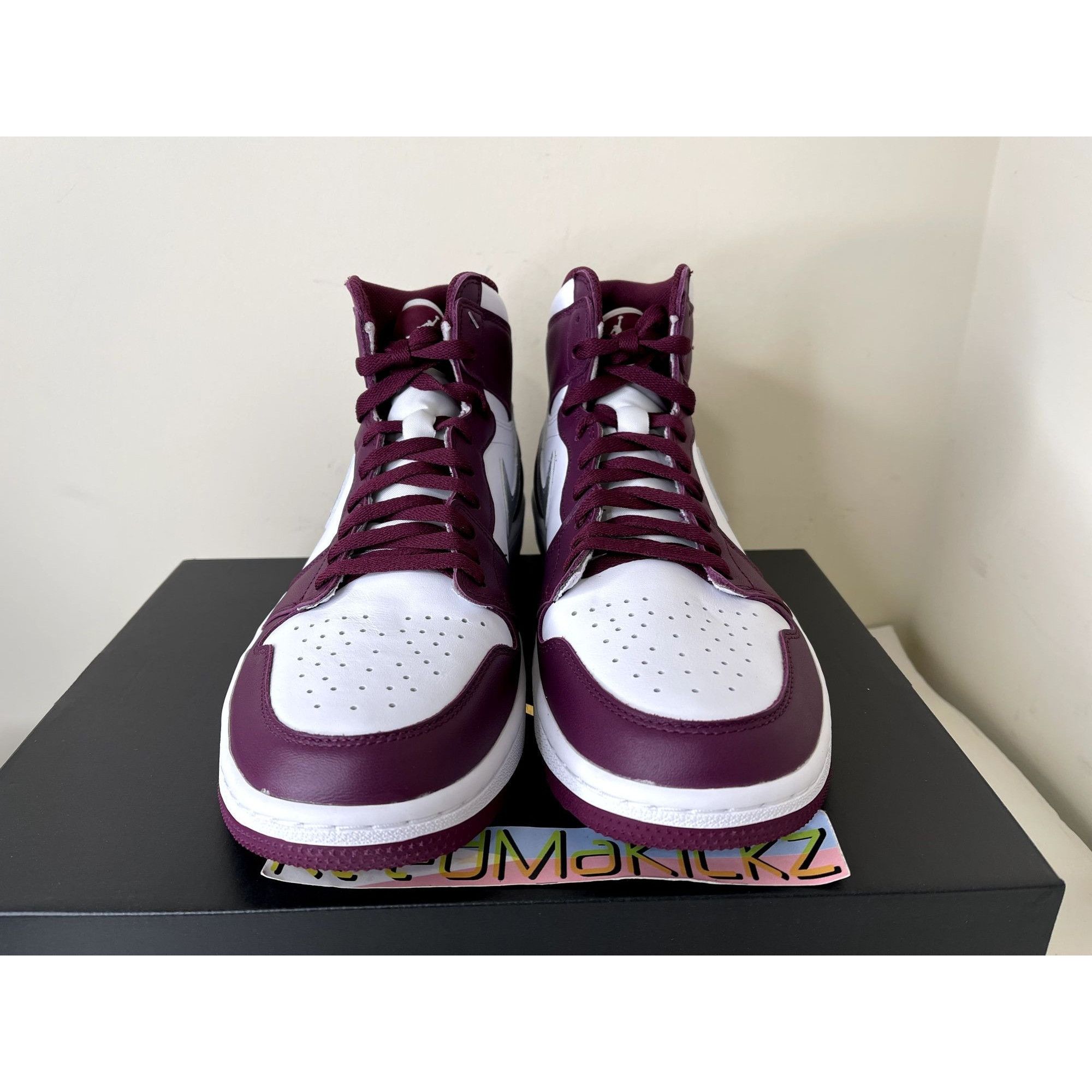 Jordan Brand Jordan 1 High Golf White Bordeaux Mens 15us Size US 15 / EU 48 - 2 Thumbnail