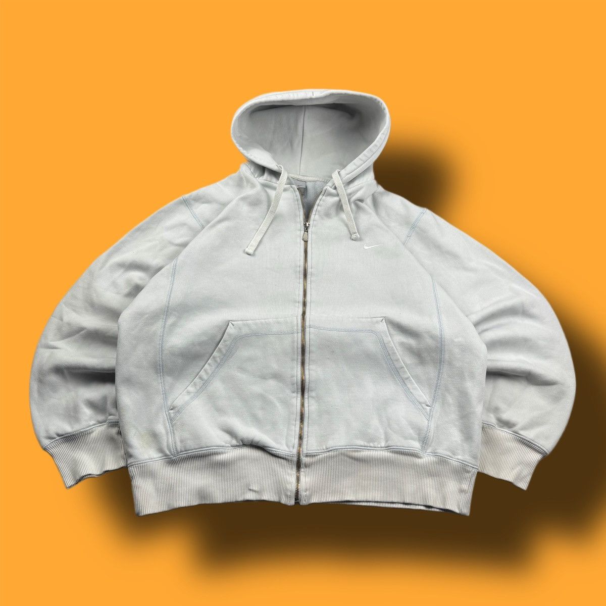 Nike × Vintage NIKE VINTAGE CENTER LOGO OVERSIZE BOXY HOODIE Size US L / EU 52-54 / 3 - 1 Thumbnail