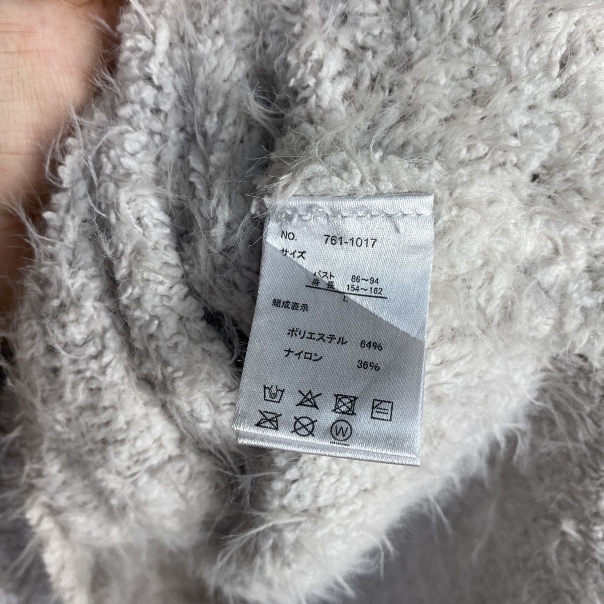 Homespun Knitwear × Japanese Brand DL Anne Basket Gray Mohair Knitwear #C1115 Size L / US 10 / IT 46 - 11 Thumbnail