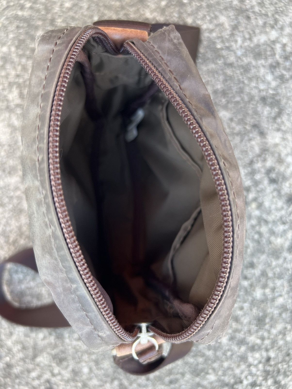 Vintage × Yohji Yamamoto Vintage Yohji Yamamoto Y’saccs Hybrid Patina Leather Wax Bag Size ONE SIZE - 19 Thumbnail