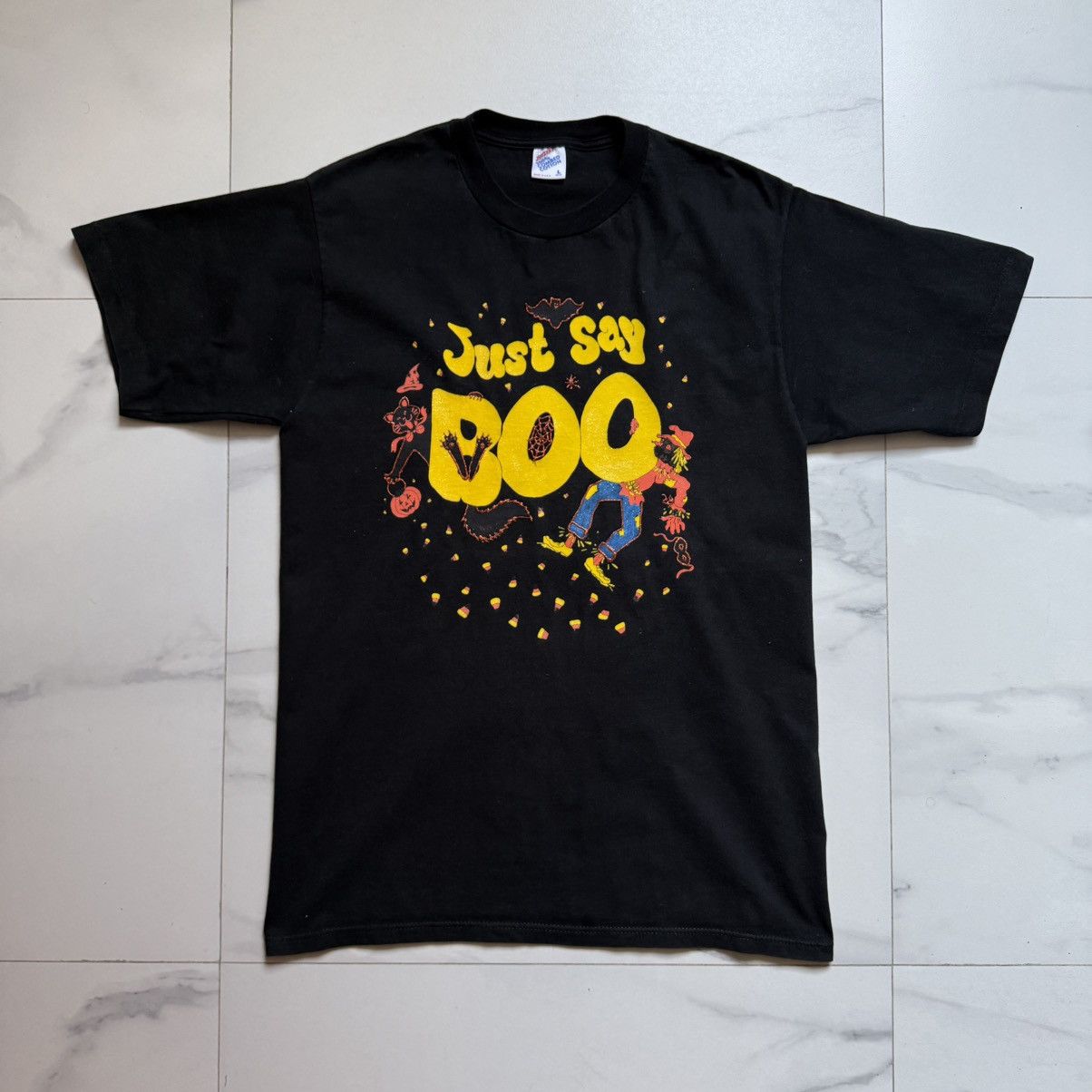 Russell Athletic Vintage Just Say Boo Graphic Tee Size US M / EU 48-50 / 2 - 2 Thumbnail