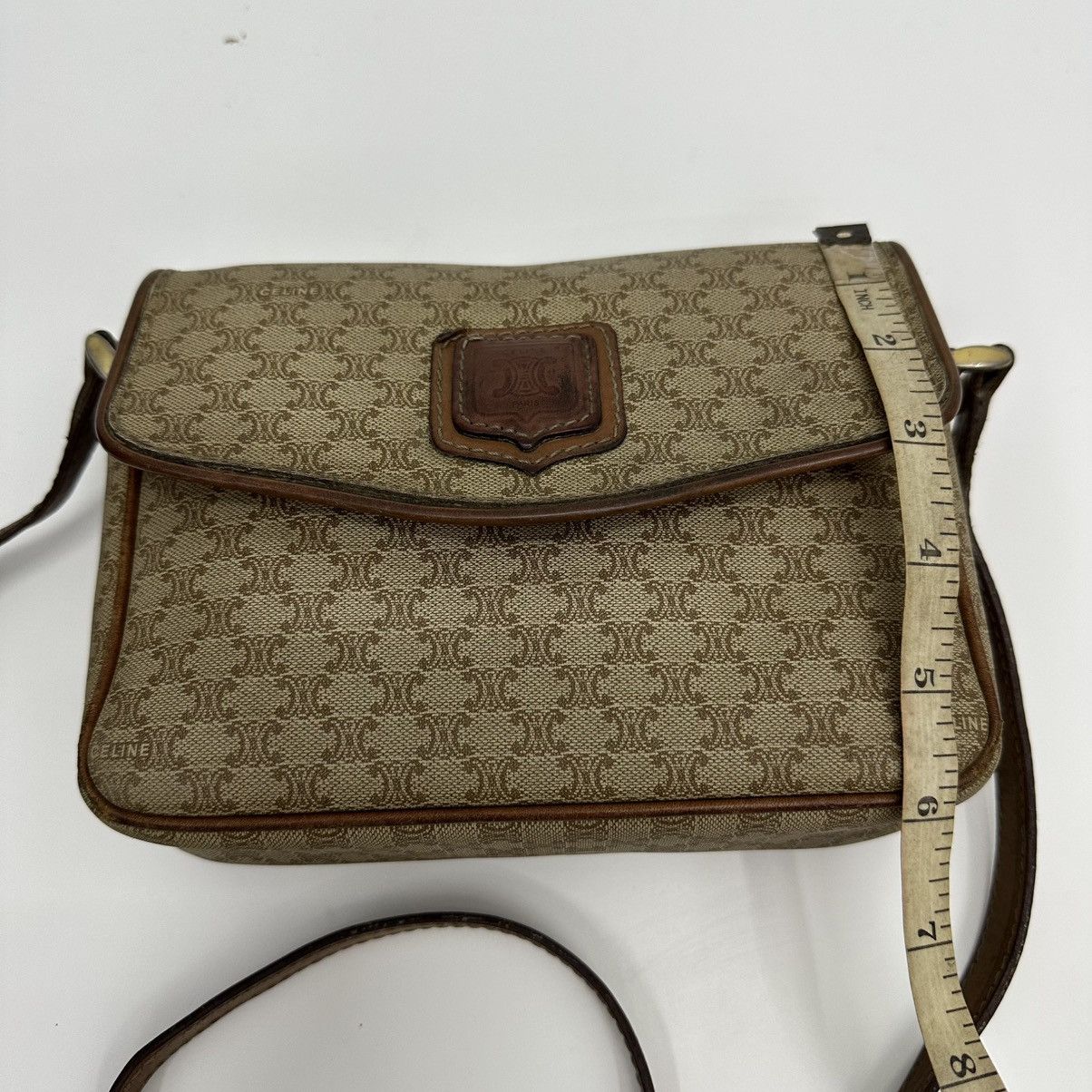 Celine AUTHENTIC CELINE MACADAM SHOULDER CROSSBODY BAG Size ONE SIZE - 18 Thumbnail