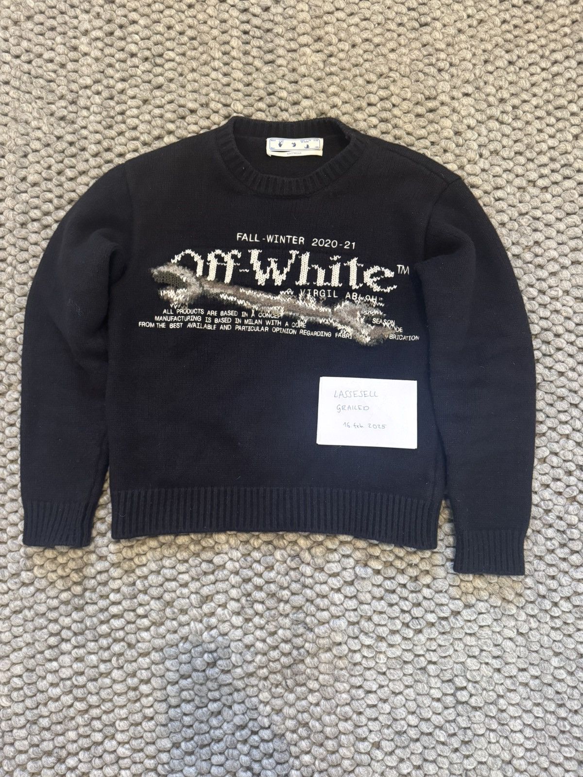 Off White Pascal Tool knit sweater