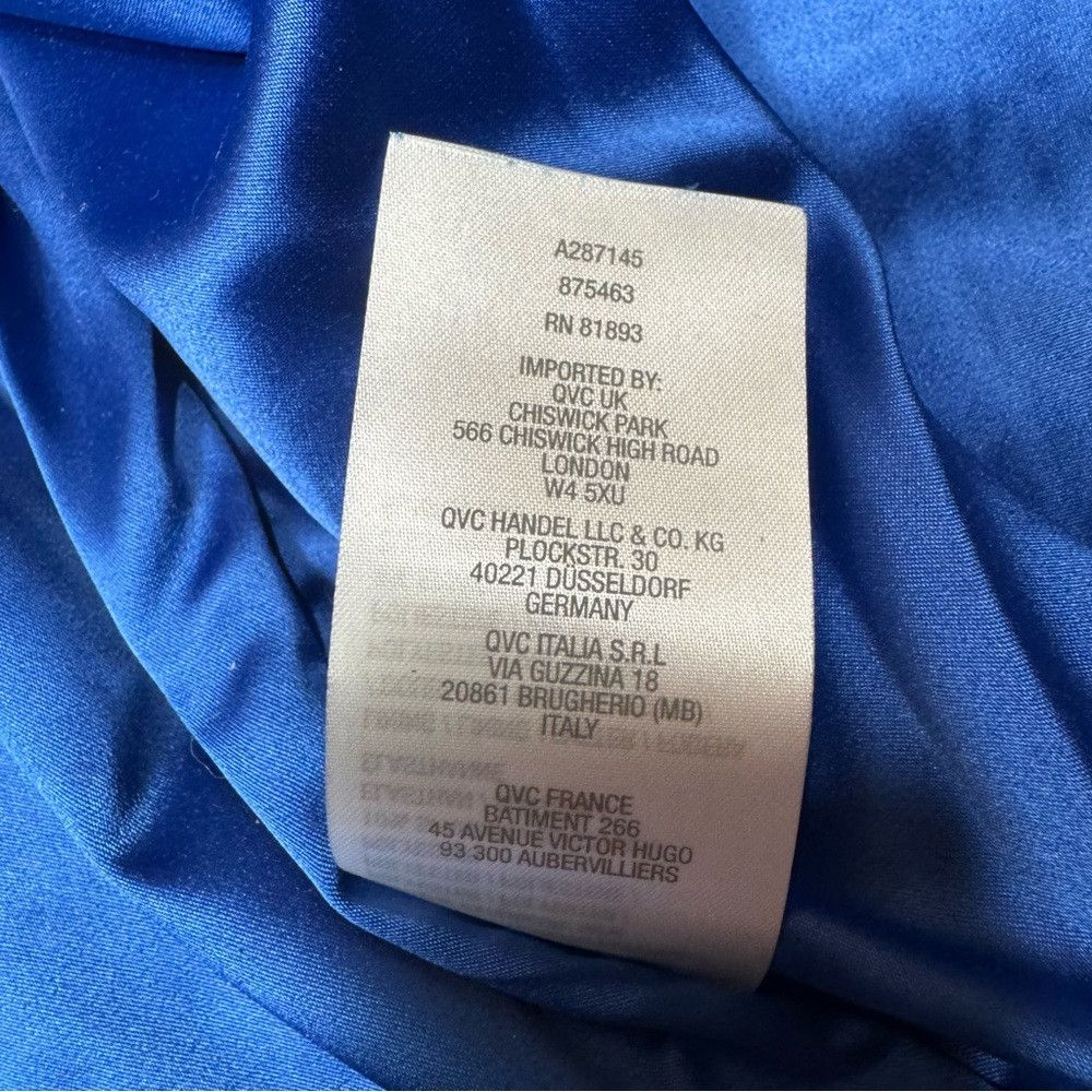 Halston NWT New H By Halston Faux Suede Perforated Royal Blue Bombe Size M / US 6-8 / IT 42-44 - 8 Thumbnail