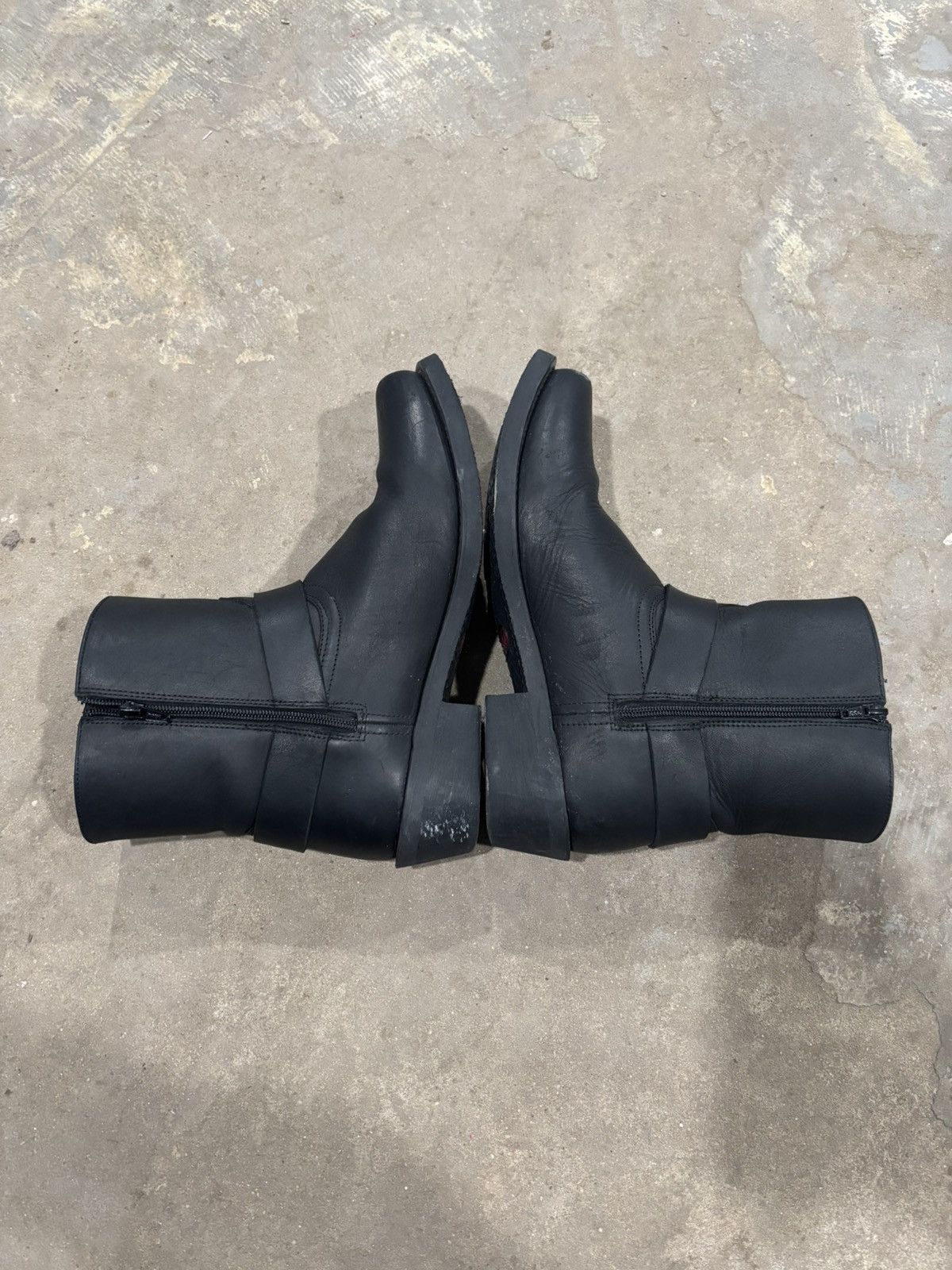 Vintage Size 11 Black Flat Toe Dingo Harness Boots Size US 11 / EU 44 - 3 Thumbnail