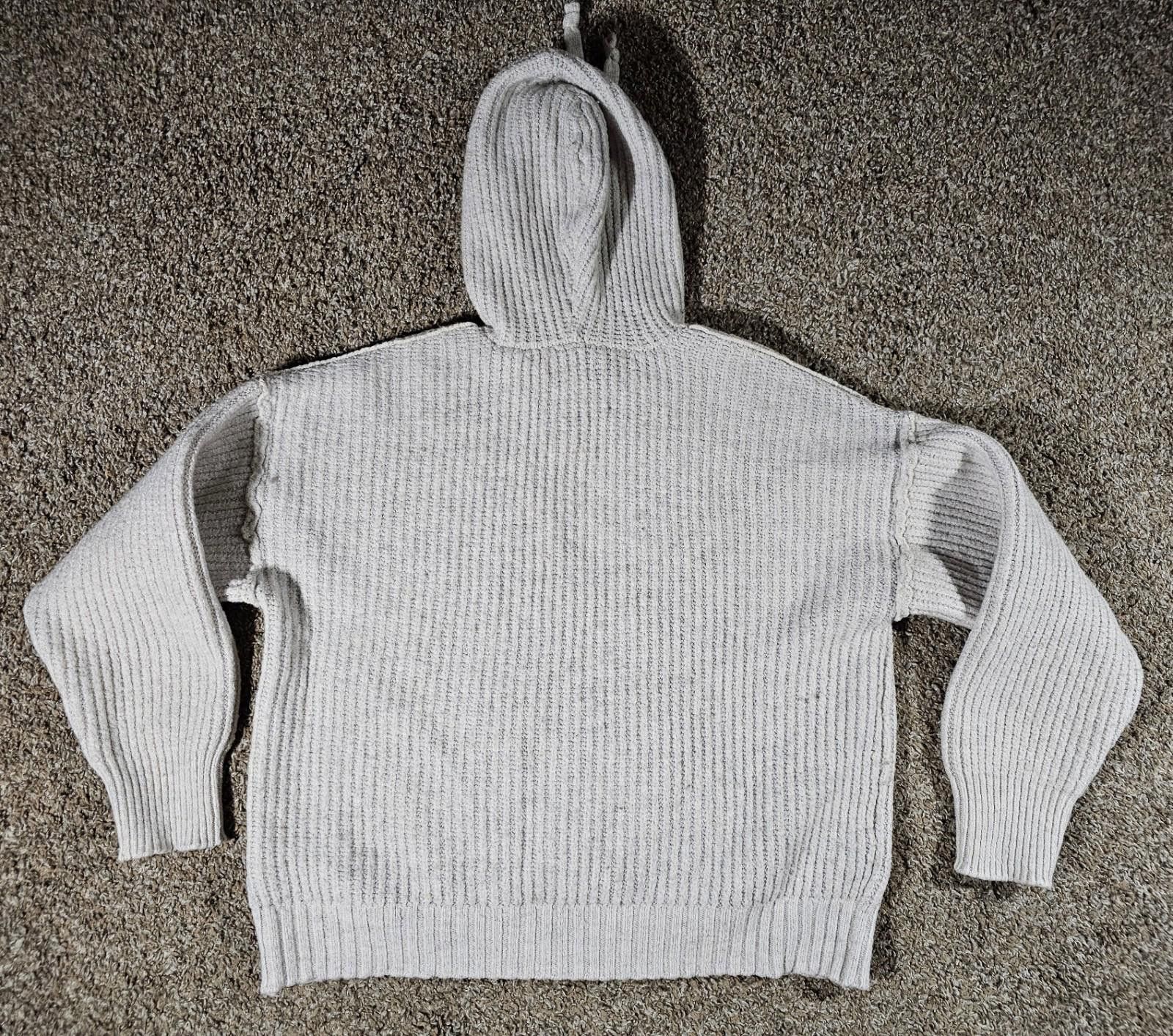American Eagle Outfitters American Eagle Hoodie Thick Knit Beige Cream XS Super Soft Size US XS / EU 42 / 0 - 7 Thumbnail