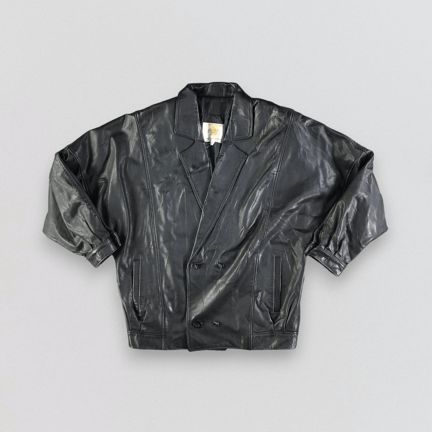Golden Bear Vintage Golden Bear Leather Jacket Size US S / EU 44-46 / 1 - 1 Thumbnail