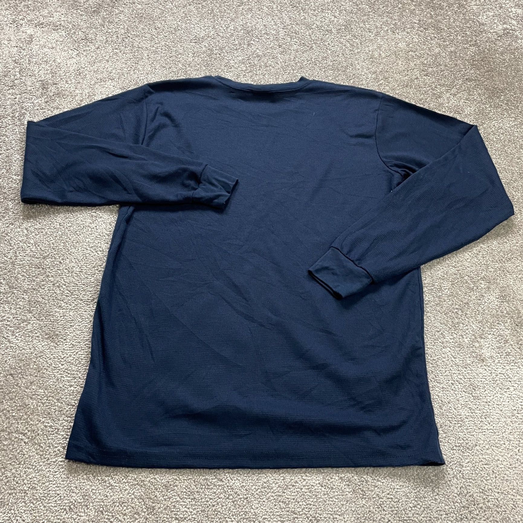 Rails Open Trails Basic Tee T-Shirt Mens L Navy Blue Crew Neck Long Sleeve Active Size US L / EU 52-54 / 3 - 2 Thumbnail