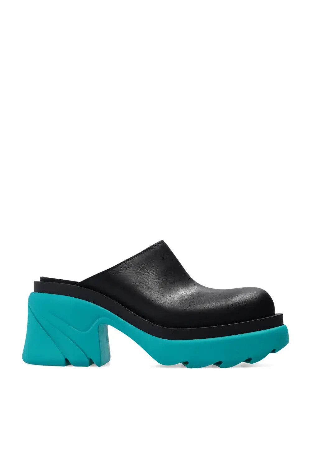 Bottega Veneta o1bcso1str0924 Flash in Black/Sky Blue Size US 7 / IT 37 - 1 Thumbnail