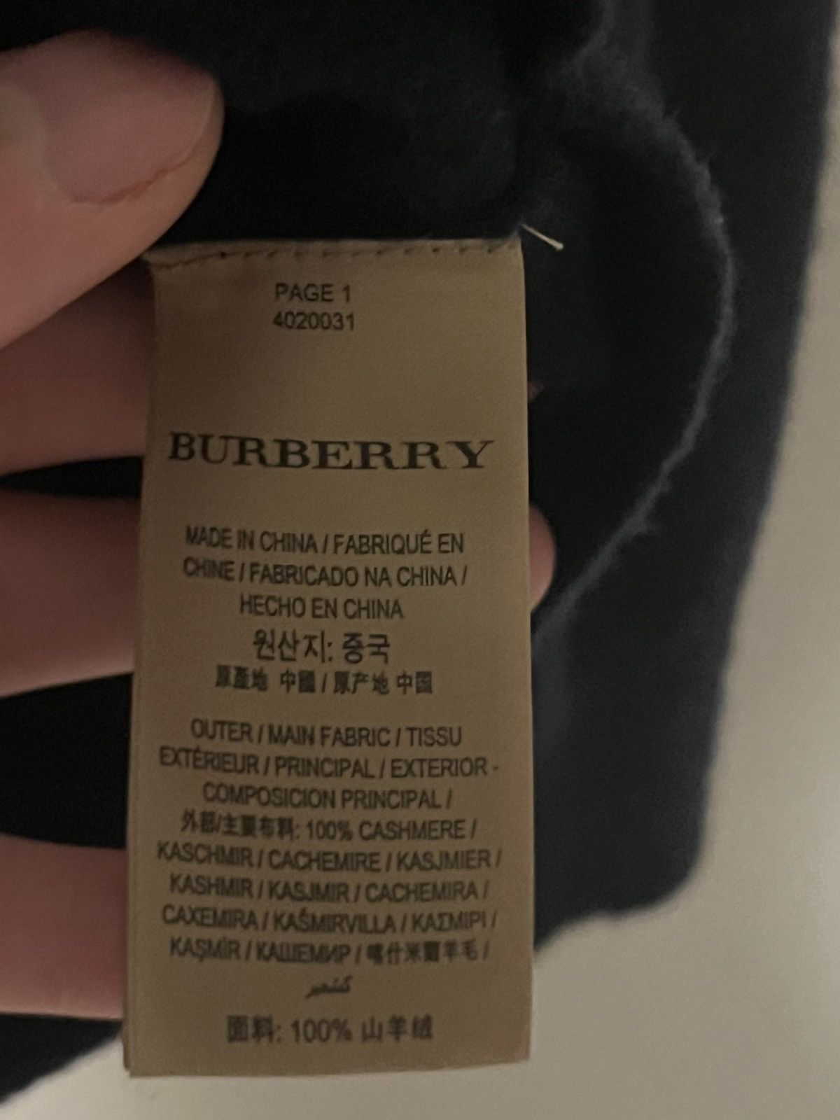 Burberry Burberry sweater vintage cashmere Size US XL / EU 56 / 4 - 4 Thumbnail