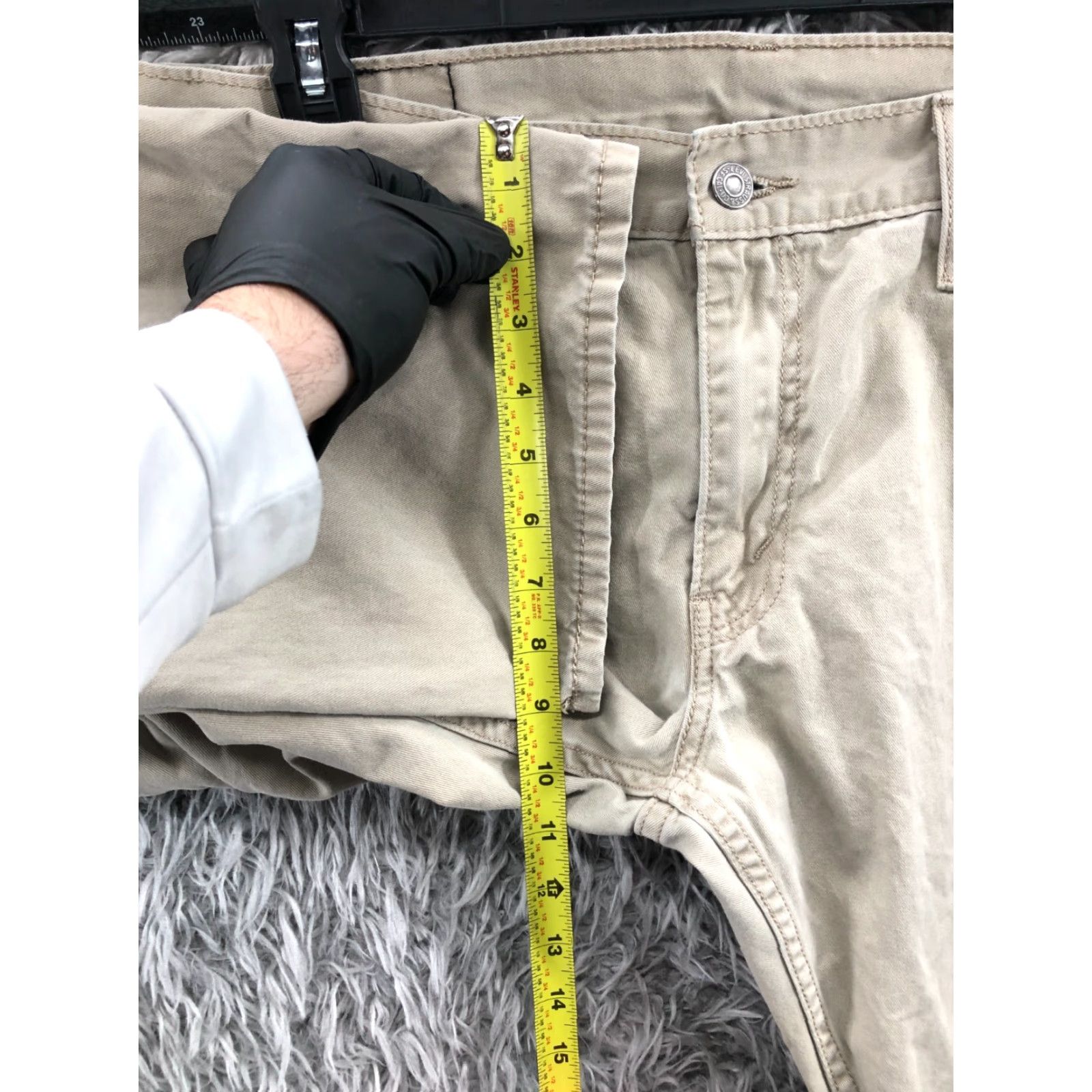 Levi's Levi's 514 Straight Jeans Mens 36x30 Regular Beige Medium Wash Waist 36 Inseam 30 Denim Size US 36 / EU 52 - 4 Thumbnail