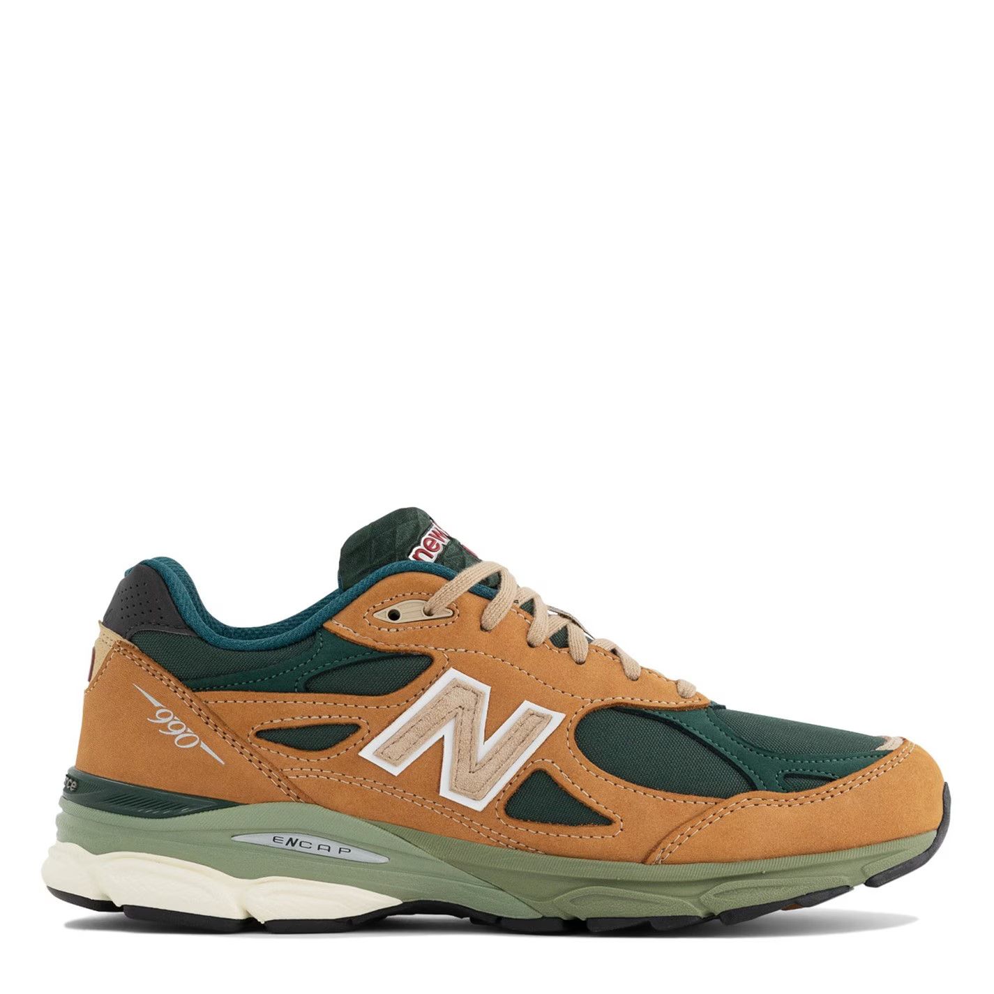 New Balance o1g2r1mq0426 990s Trainers in Tan/Green Size US 5.5 / EU 38 - 1 Thumbnail