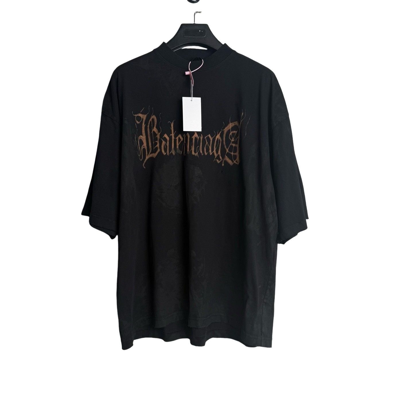 Balenciaga Balenciaga Mud Dye Sanskrit Graphic T-Shirt L Size US L / EU 52-54 / 3 - 1 Thumbnail