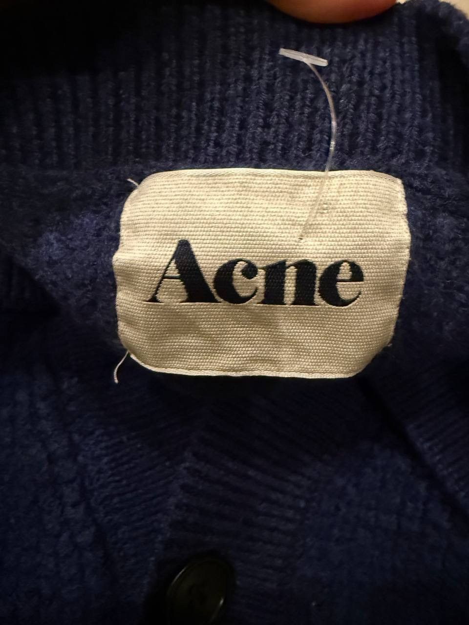 Acne Studios ACNE STUDIOS Knitted Cardigan Dark Blue Size M Size US S / EU 44-46 / 1 - 2 Thumbnail