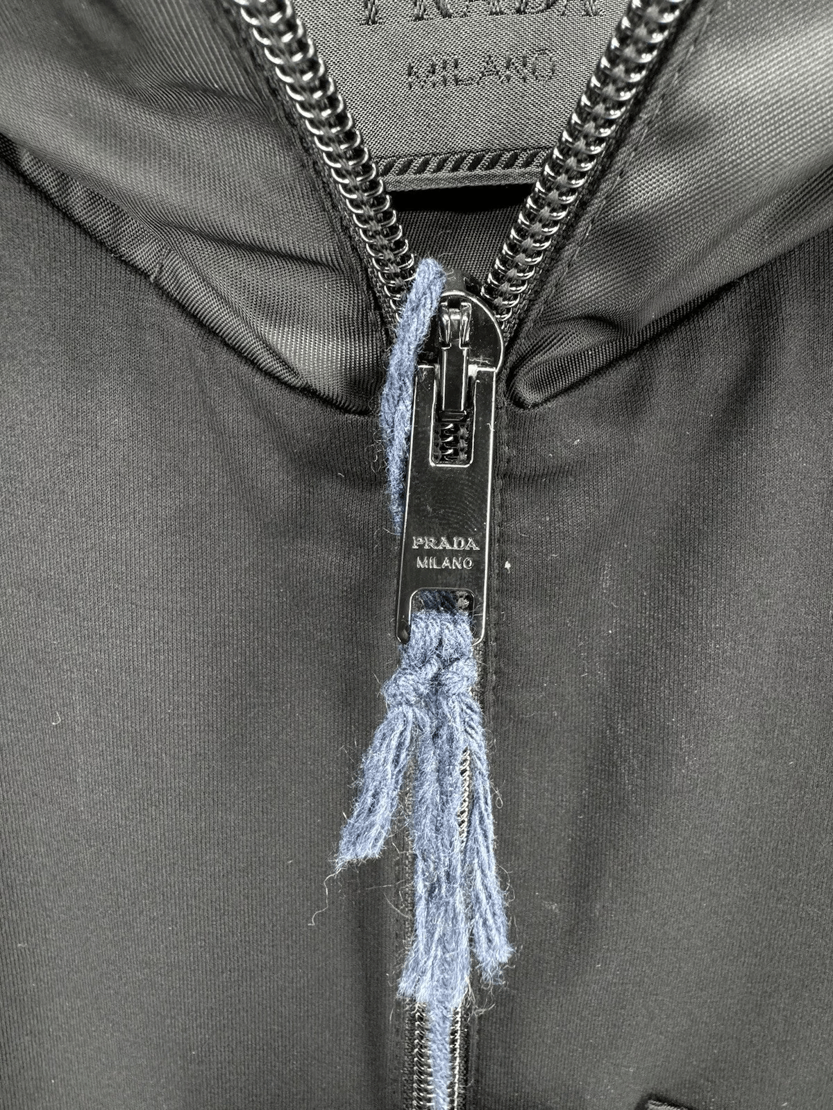 Prada Prada Technical Hoodie Zip Up cotton and Re-Nylon cardigan Size US L / EU 52-54 / 3 - 9 Thumbnail