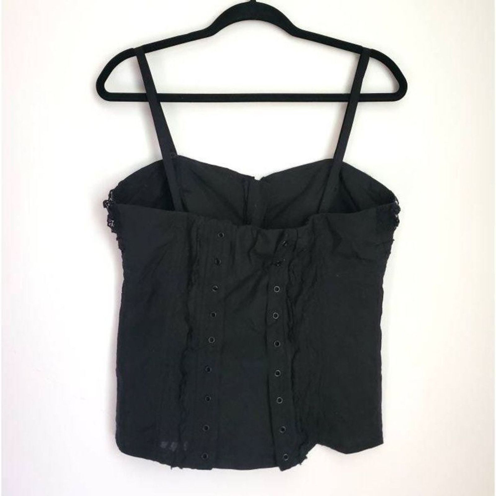 Tripp NYC Tripp NYC Black Bustier Latch Closure Corset Gothic Top Sz L Size L / US 10 / IT 46 - 2 Thumbnail